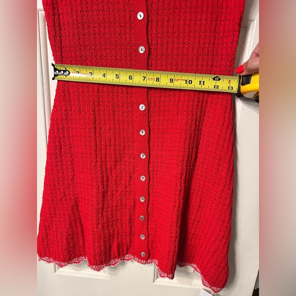 🆕 NWT Commense Red Sleeveless Knit Dress Size Medium - Picture 9 of 10